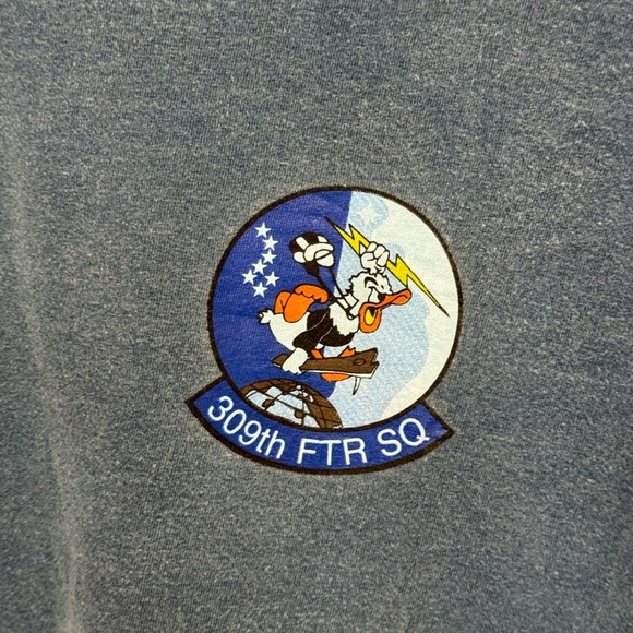Vintage Wild Ducks USAF 309th Fighter Squadron Men’s L T-Shirt Luke AFB AZ - Picture 3 of 5